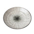 Pasta Bowl Flat 23cm Black Converging Line Glaze