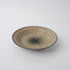 Bowl Shallow Flat Based 20cm Green Converging Line Glaze