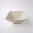 Fluted Bowl Square 21x21cm Oatmeal Glaze