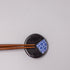 Chopstick Rest Round Black & Blue Hishi