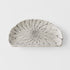 Plate D Shaped 21cm Grey Net Design