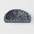 Plate D Shaped 21cm Indigo Blue Design