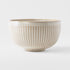Deep Bowl 15.cm Ridged Alabaster Glaze