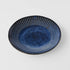 Dinner Plate 25cm Ridged Indigo Glaze