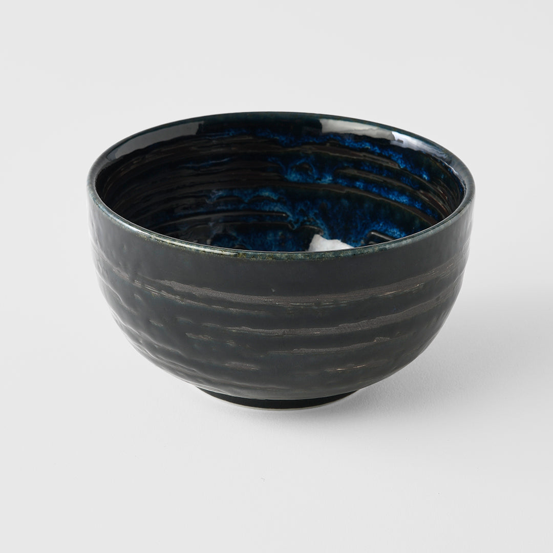 Bowl U Shape 13cm Copper Swirl Glaze