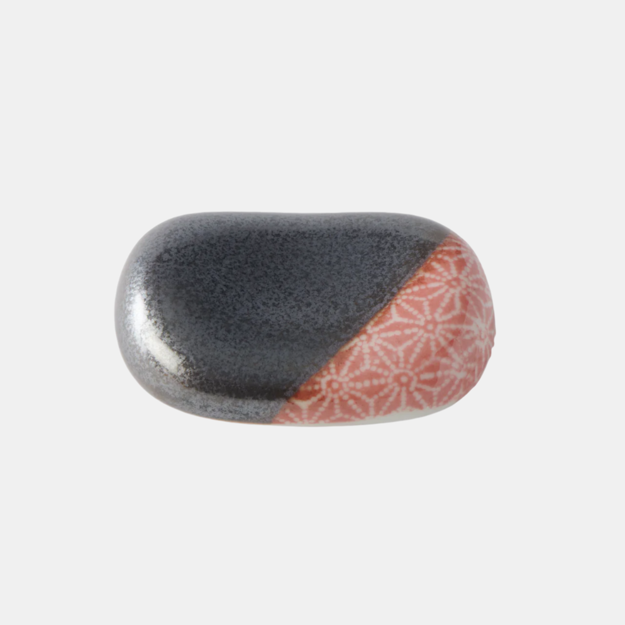 Chopsticks Rest Pebble Black Orange