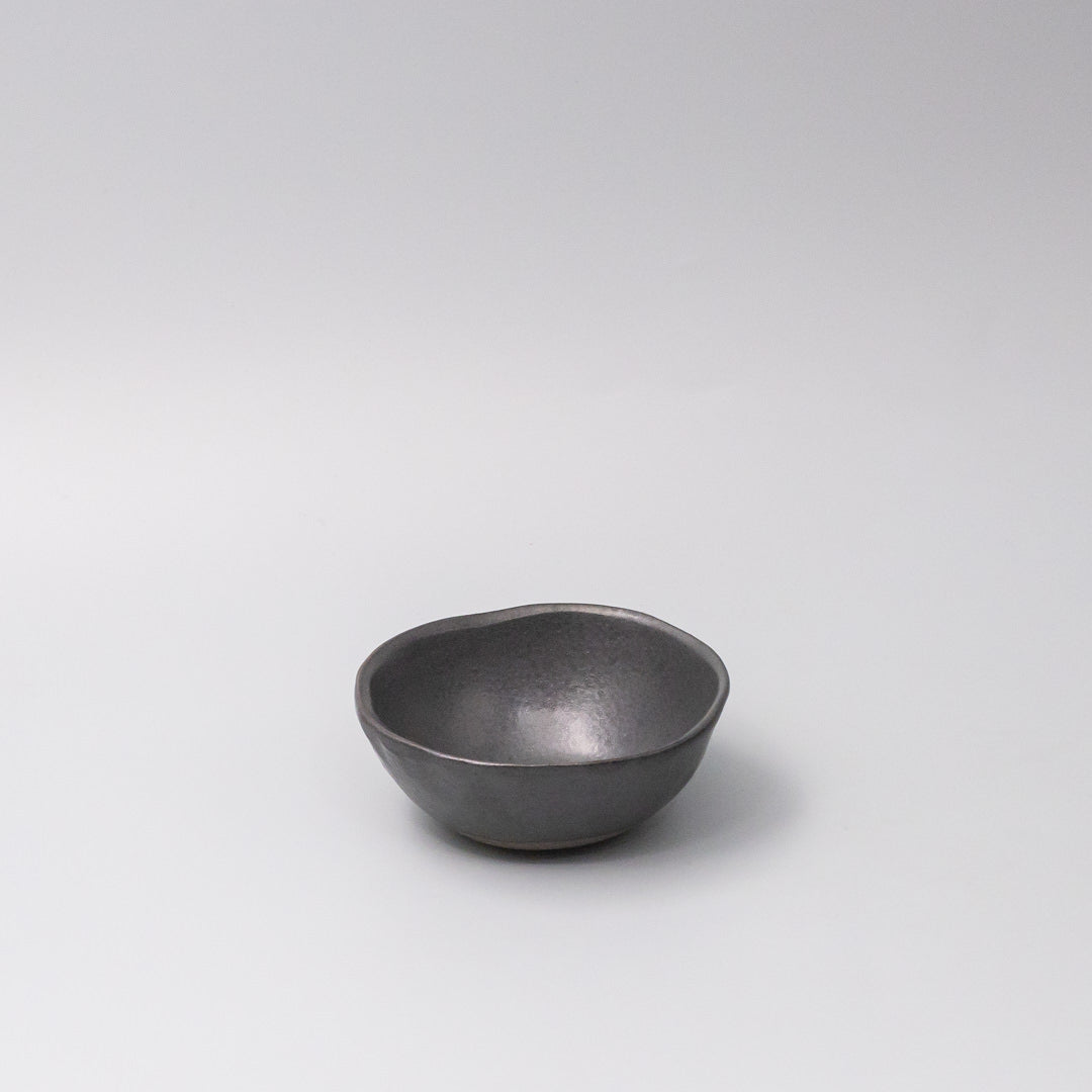 Lopsided Bowl 11.5cm Black Glaze