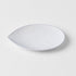 Plate Oval 13.5cm Snow Leaf Glaze