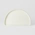 Half Moon Plate 21cm Ivory White Glaze