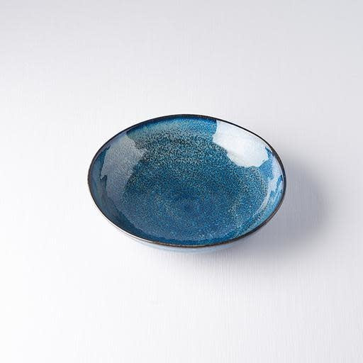 Pasta Bowl Organic Shape 21cm Kanso Indigo Blue Glaze