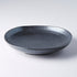 Dinner Plate Organic Shape 23cm Kanso Matt Black Glaze