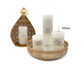 bulk 36 Unscented White Pillar Candle 335G 10cm