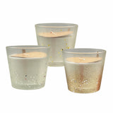 bulk 24 Glitter Splash Scented Jar Candle 9cm