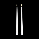 bulk 24 Led Tappered Dinner Candle White 24cm