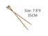 bulk 24 35cm Bamboo Knitting Needle Size 7mm 8mm 9mm Crocket Sewing Diy 35cm