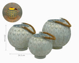 White Wash Moroccan Lantern 24cm