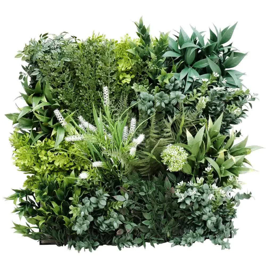 Flowering Bespoke Vertical Garden / Green Wall UV Resistant 45cm x 45cm Fire Retardant
