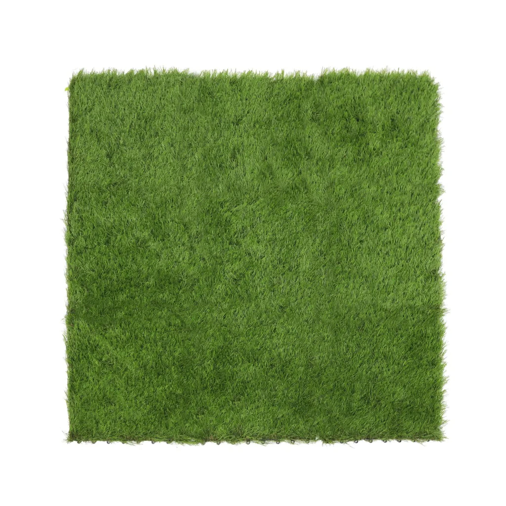 9 Pieces of Interconnecting Artificial Grass Decking Tiles (UV Resistant) 30cm x 30cm