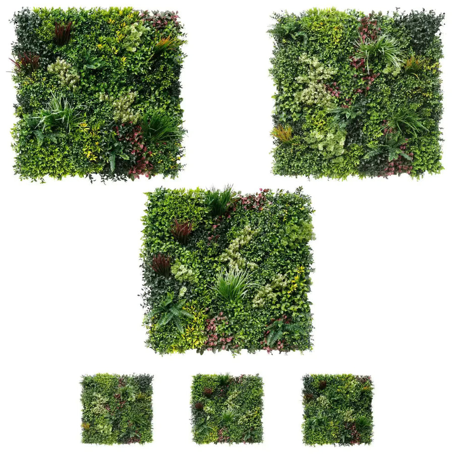 Luxury Triptych Vertical Garden / Living Wall Set 3 of Pieces 1m x 1m (3 SQM Set) UV Resistant