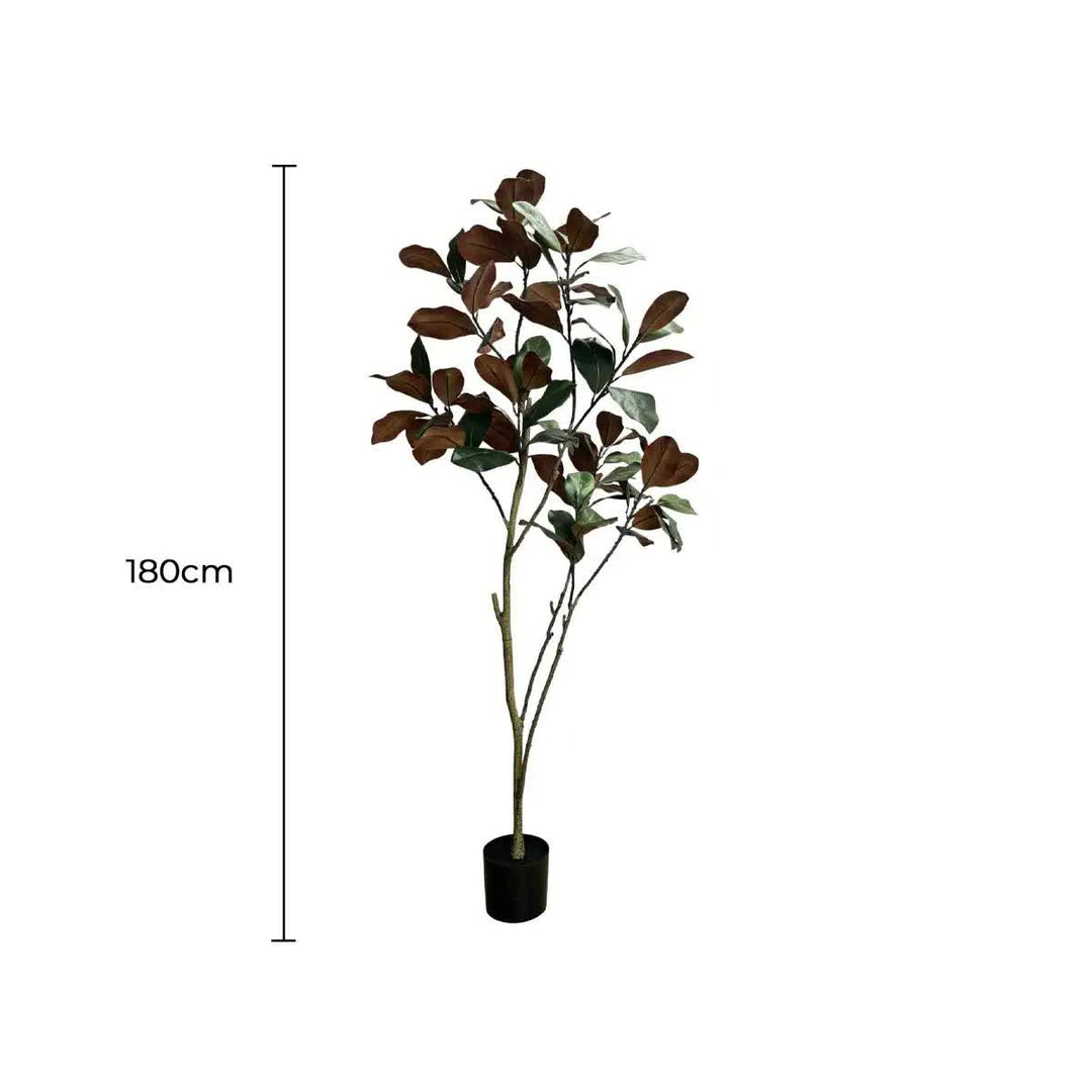Potted Artificial 180cm Magnolia Tree