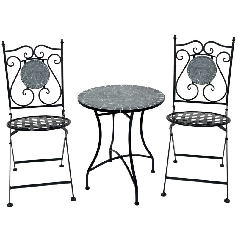 Grigio 3pc Settings Table Chairs