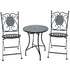 Grigio 3pc Settings Table Chairs