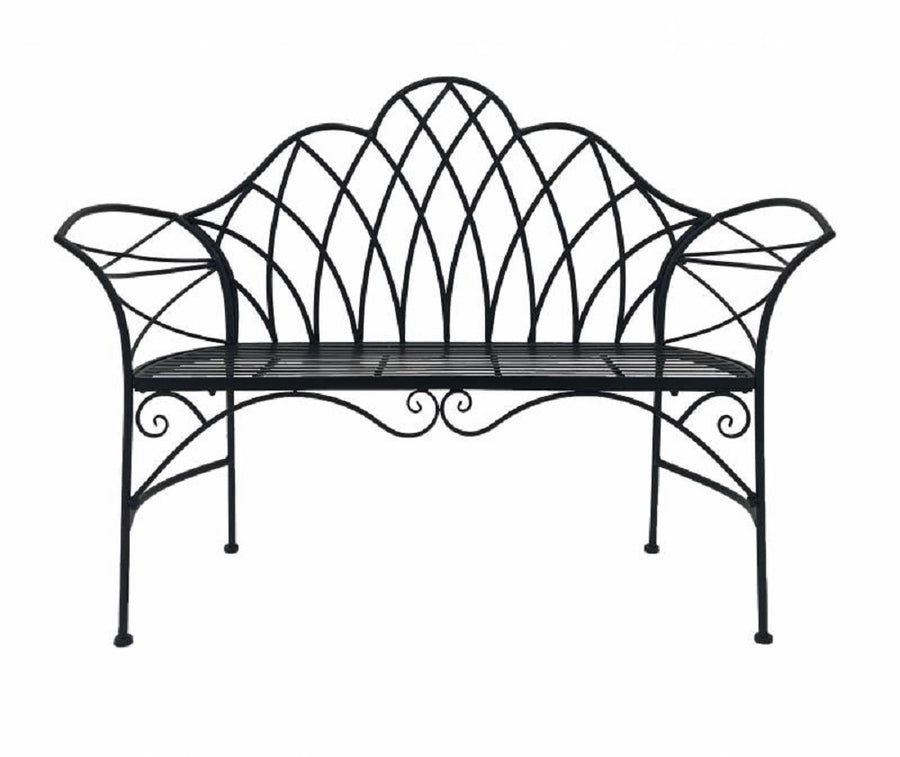 Garden Metal Bench 105cm