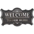 Welcome To Our Home Metal Sign 29x50cm