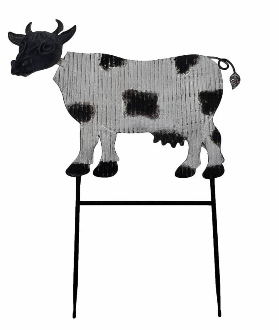 Cow Metal Garden Stake 58cm