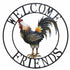Rooster Metal Wall Art 71x71cm