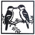 Square Kookaburra Duo Metal Wall Art 30cm