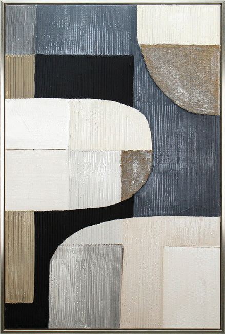 Oceana Abstract Framed Artwork 120cm
