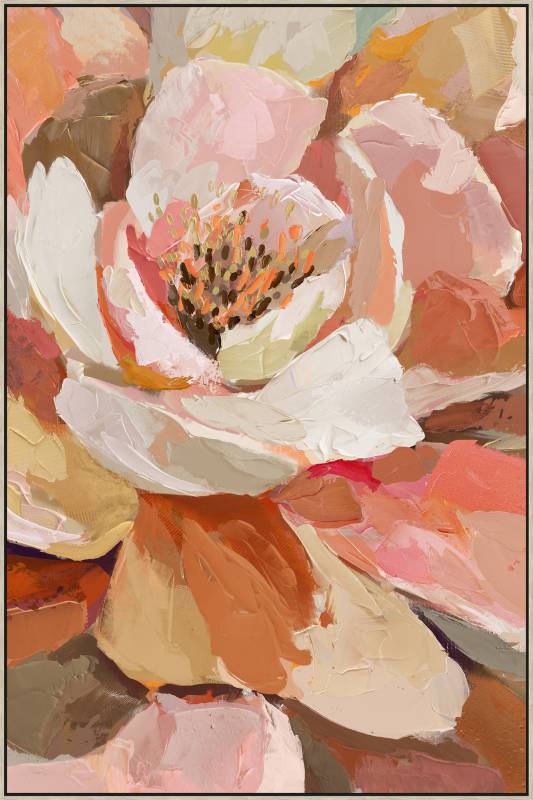 Catalina Flower Framed Canvas 60x90cm