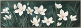 Blooming Flower Framed Artwork 150x50cm