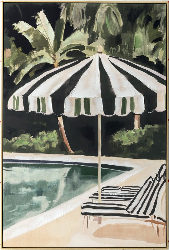 Pool In The Forest Framed Artwork B 120cm