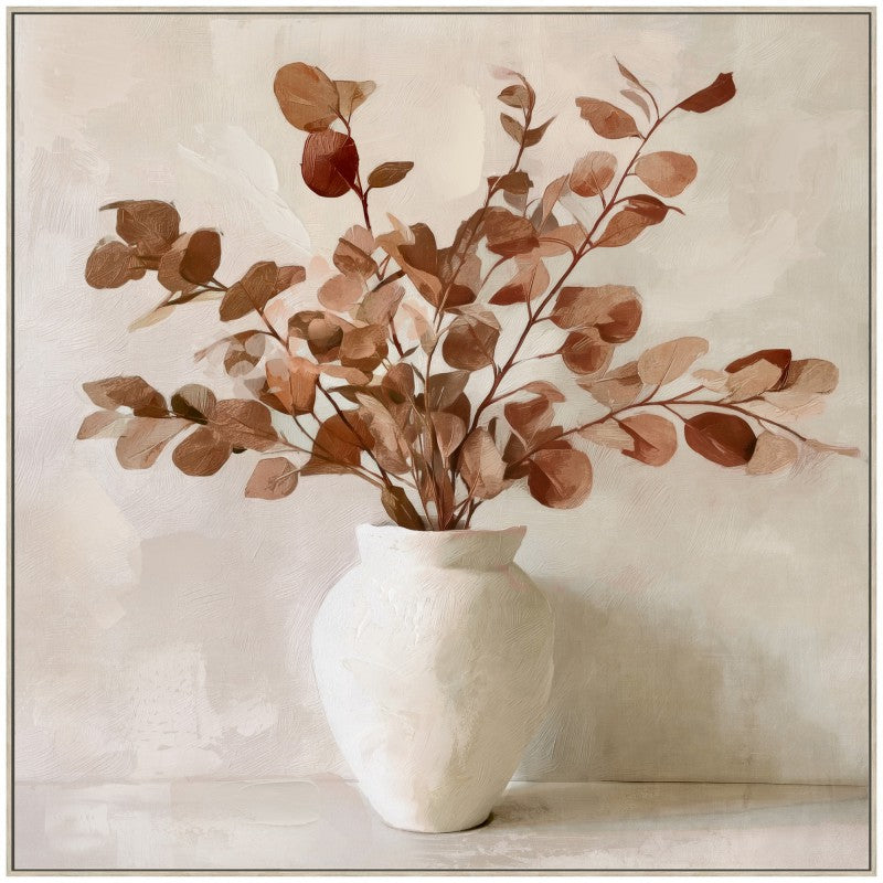 Dried Arrangement In Urn Framed Artwork 80cm