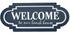 Welcome To Our Beach House Sign 48x20cm