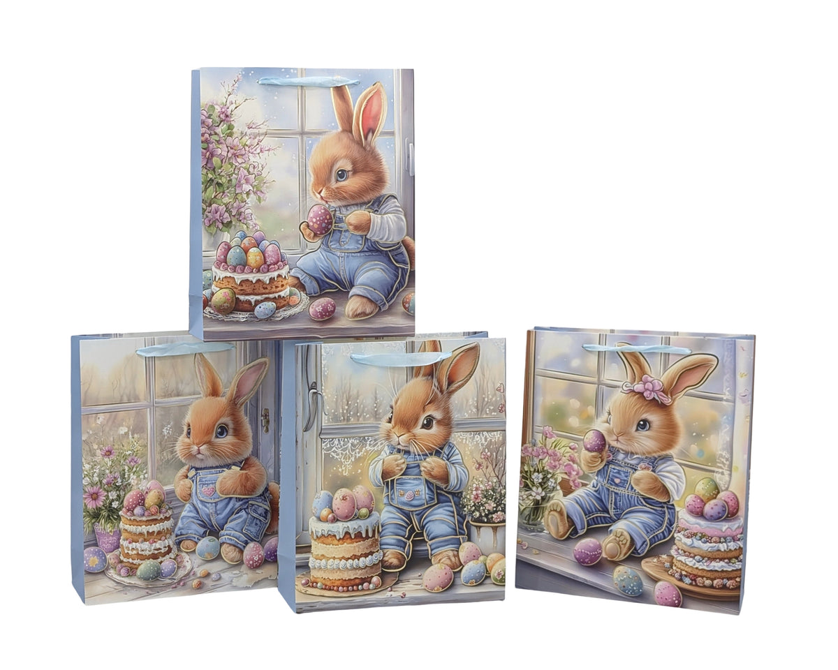 bulk 24 Easter Confections Gift Bag Medium 4 Asst