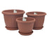 bulk 15 Garden Plastic Pot & Saucer Medium Size 28x22cm