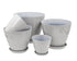 bulk 24 Brush Glazed Planter w Drainage Tray 25cm