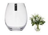 bulk 4 Glass Barrel Vase Flower 23cm