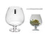 bulk 2 Glass Brandy Balloon Vase 31cm