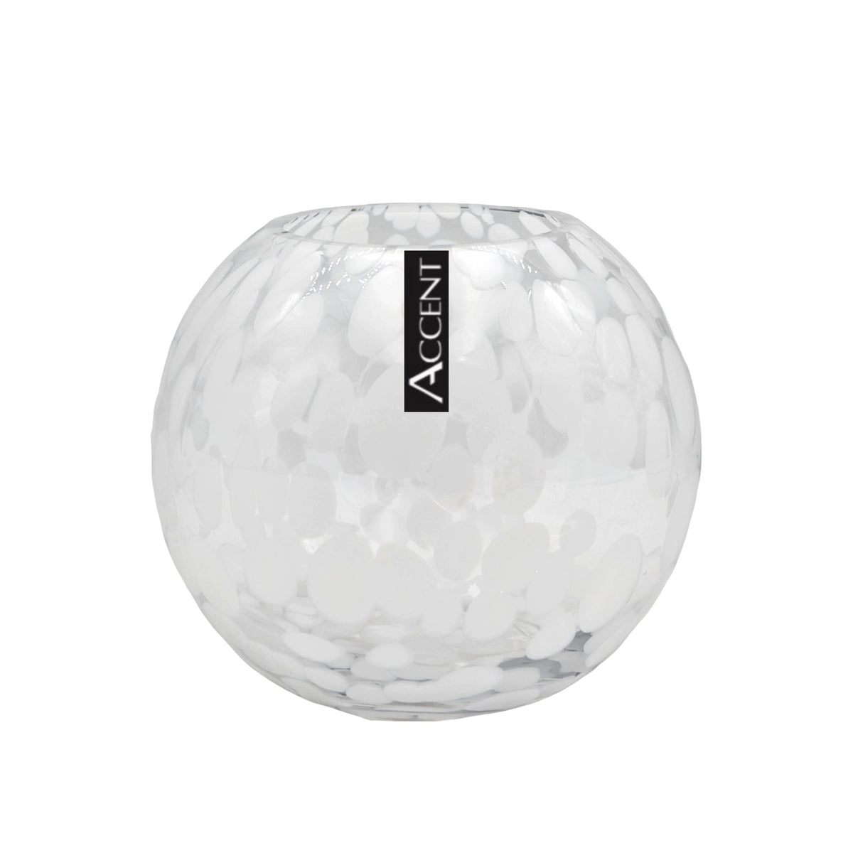 bulk 6 White Speckle Rose Bowl 16cm