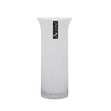 bulk 6 White Flared Ripple Vase 25cm