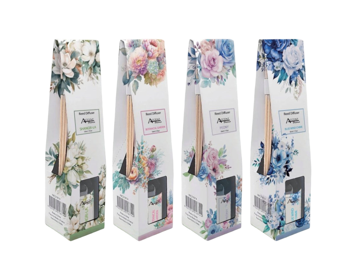 bulk 72 Aromatic Bouquet Diffuser 30Ml 4 Asst