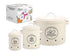 Set 3 Metal Breathable Tin Food Container 23cm