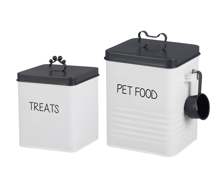 Set 2 Pet Food n Treat Storage Container 27cm