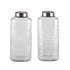 bulk 6 Glass Bottle w Metal Screw Lid 1.8Lt Assort 11x30cm