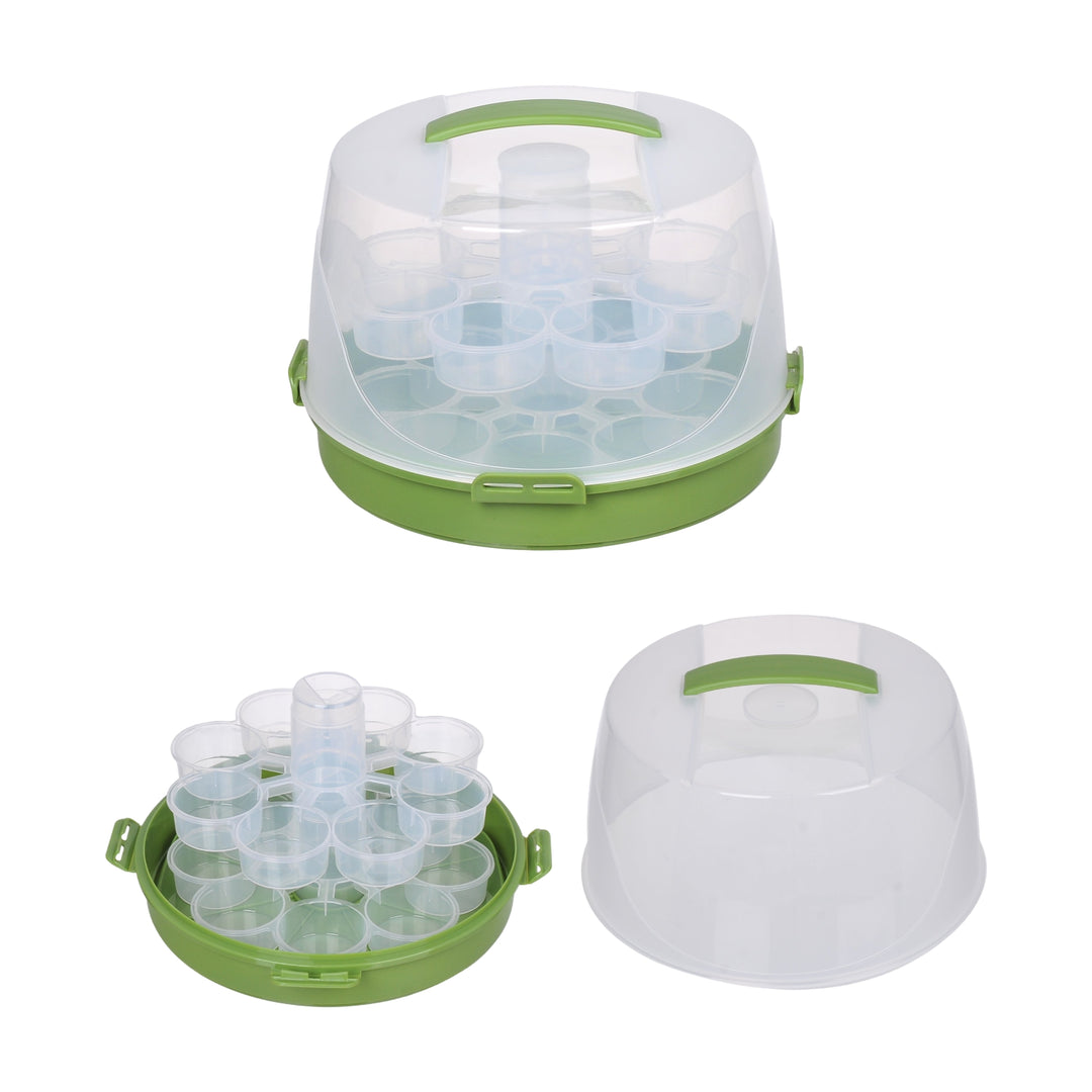 Round 2 Tier Cupcake & Cake Carrier 28cm