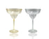bulk 24 Glitter Plastic Jumbo Margarita Glass 877ml 16x24cm